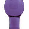 Средняя фиолетовая стеклянная анальная пробка CRYSTAL PLUG  купить в секс шопе