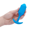 Голубая вибропробка для ношения B-vibe Snug Plug 3 - 12,4 см. купить в секс шопе