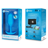 Голубая вибропробка для ношения B-vibe Snug Plug 3 - 12,4 см. купить в секс шопе