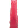 Розовая гелевая насадка с двумя стволами для страпона - 17 см. купить в секс шопе