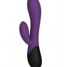 Фиолетовый вибратор с клиторальным отростком и нагревом Perseus - 20,8 см. купить в секс шопе