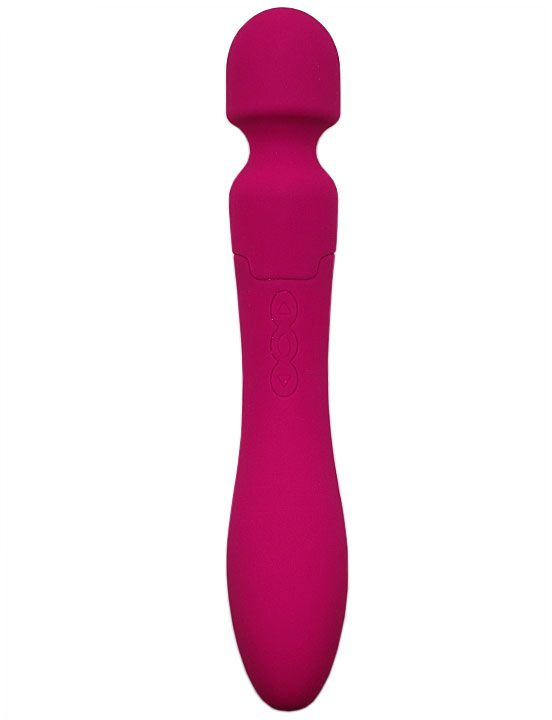 Розовый двусторонний вибратор CosmoWand - 24 см. купить в секс шопе