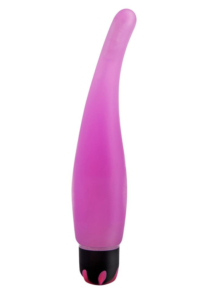 Фиолетовый вибратор Sinsider с тонким кончиком - 19 см. купить в секс шопе
