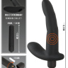Черный вибромассажер простаты Naughty Finger Prostate Vibe - 13,8 см. купить в секс шопе