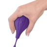 Фиолетовый вибростимулятор Focus Sonic Vibrator с 3 насадками купить в секс шопе