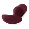 Бордовая пробка для ношения B-vibe Snug Plug 5 - 14 см. купить в секс шопе