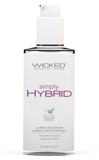 Водно-силиконовый лубрикант Wicked Simply HYBRID - 70 мл. купить в секс шопе