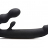 Черный безремневой страпон Tri-Volver Rechargeable Strapless Strap On купить в секс шопе