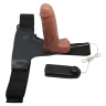 Страпон на трусиках с вибрацией Ultra Passionate Harness - 16 см. купить в секс шопе