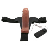 Страпон на трусиках с вибрацией Ultra Passionate Harness - 16 см. купить в секс шопе
