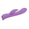 Фиолетовый вибромассажер-кролик 5  Silicone Ripple Passion - 19,1 см. купить в секс шопе