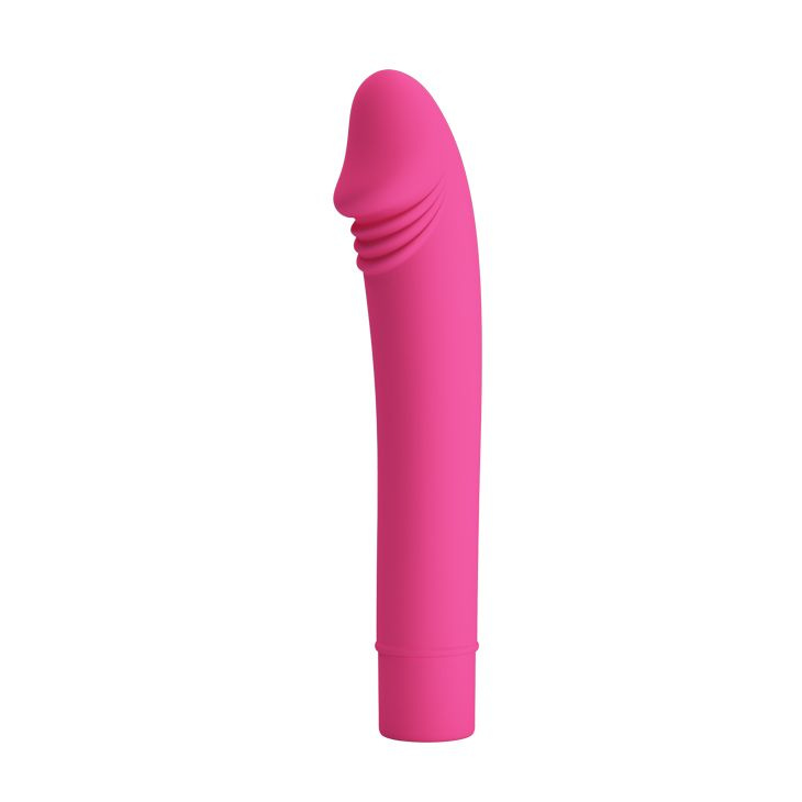 Розовый вибромассажер с выделенной головкой Pixie - 15,4 см. купить в секс шопе