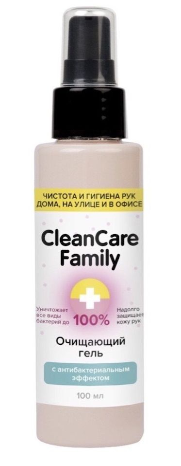 Очищающий гель с антибактериальным эффектом CleanCare Family - 100 мл. купить в секс шопе