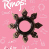 Чёрное эрекционное кольцо Rings Gear купить в секс шопе