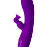 Фиолетовый вибратор с вакуумной стимуляцией клитора JUM - 21 см. купить в секс шопе