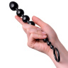 Черная анальная цепочка A-toys - 28,3 см. купить в секс шопе