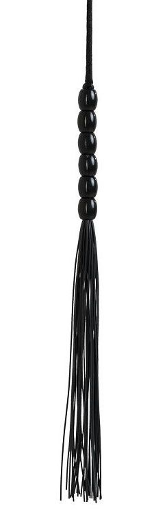 Черная силиконовая мини-плеть - 22 см. купить в секс шопе