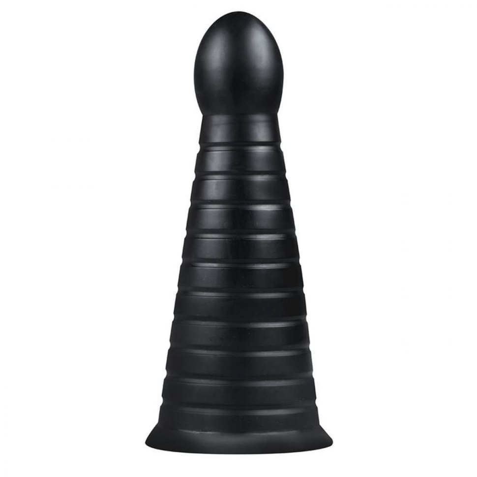 Черная анальная пирамида Devil Dog - 25,9 см. купить в секс шопе