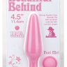 Розовая анальная пробка BEAUTIFUL BEHIND SILICONE BUTT PLUG - 11,4 см. купить в секс шопе