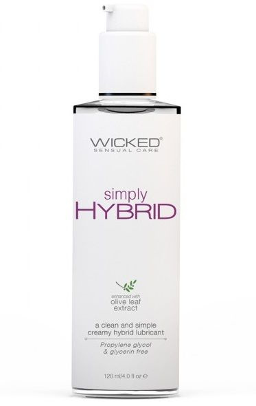 Водно-силиконовый лубрикант Wicked Simply HYBRID - 120 мл. купить в секс шопе