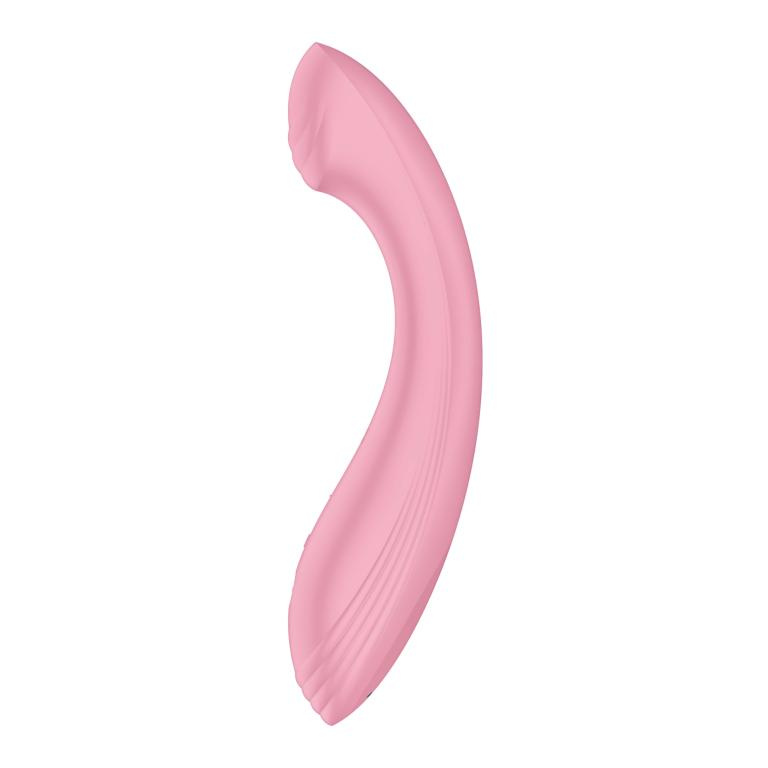 Розовый вибромассажер G-Force - 19 см. купить в секс шопе