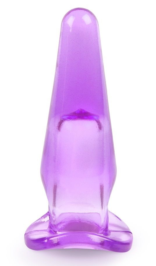Фиолетовая анальная пробка - 8 см. купить в секс шопе