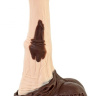 Коричнево-бежевый малый фаллос жеребца  Коди  - 20 см. купить в секс шопе