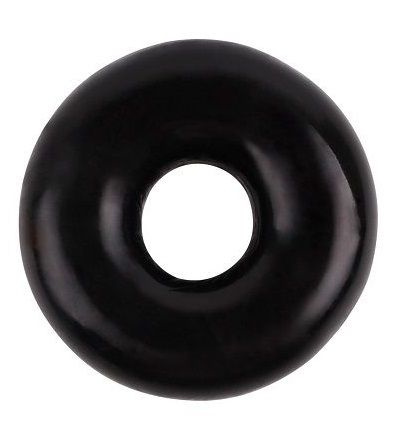 Черное эрекционное кольцо Fat O Cock Ring #1 купить в секс шопе