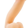 Телесный фаллоимитатор на присоске 6.5  Sensa Feel Dildo - 17,78 см. купить в секс шопе