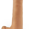 Телесный фаллоимитатор-реалистик на присоске - 16,5 см. купить в секс шопе