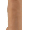 Телесный фаллоимитатор-реалистик на присоске - 16,5 см. купить в секс шопе