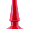 Красная анальная втулка без вибрации - 10,5 см. купить в секс шопе