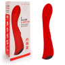 Красный вибромассажер 6  Silicone G-Spot Fun - 19,1 см. купить в секс шопе