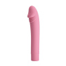Нежно-розовый вибромассажер с выделенной головкой Polevik - 15,4 см. купить в секс шопе