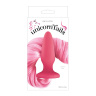 Розовая анальная пробка с нежно-розовым хвостом Unicorn Tails Pastel Pink купить в секс шопе