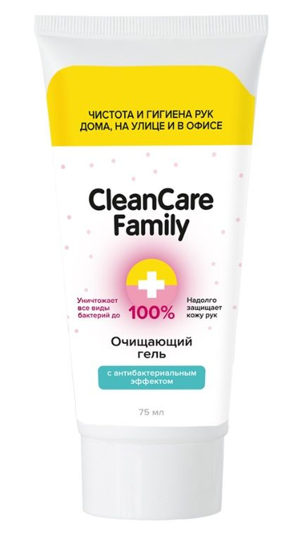 Очищающий гель с антибактериальным эффектом CleanCare Family - 75 мл. купить в секс шопе