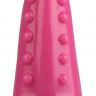 Розовая анальная втулка с шипиками - 21 см.  купить в секс шопе