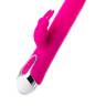 Розовый вибратор с клиторальным стимулятором BALLE - 23 см. купить в секс шопе