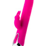 Розовый вибратор с клиторальным стимулятором BALLE - 23 см. купить в секс шопе