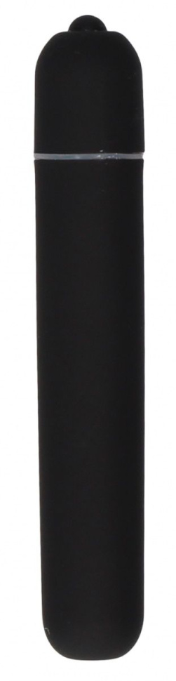 Черная вибропуля Bullet Vibrator Extra Long - 10,5 см. купить в секс шопе