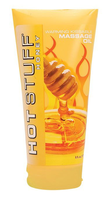 Разогревающее массажное масло с ароматом мёда Hot Stuff Warming Oil - 177 мл. купить в секс шопе