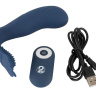 Синий вибростимулятор простаты Vibrating Butt Plug - 11,7 см. купить в секс шопе