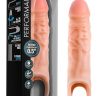 Телесный реалистичный фаллоудлинитель 9 Inch Silicone Cock Sheath Penis Extender - 22,86 см. купить в секс шопе