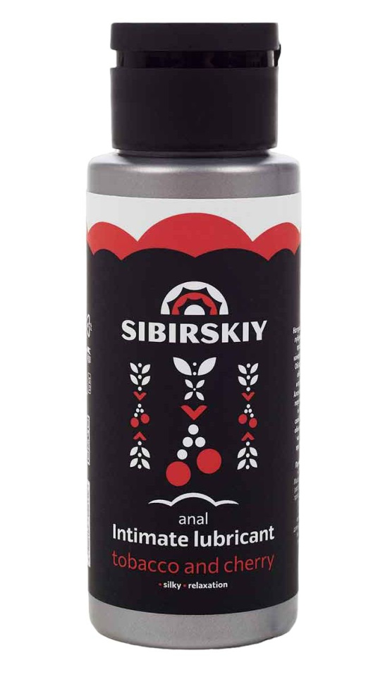 Анальный лубрикант на водной основе SIBIRSKIY с ароматом вишни и табака - 100 мл. купить в секс шопе
