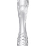 Прозрачный двусторонний стеклянный фаллоимитатор Dazzling Crystal 1 - 18,5 см. купить в секс шопе
