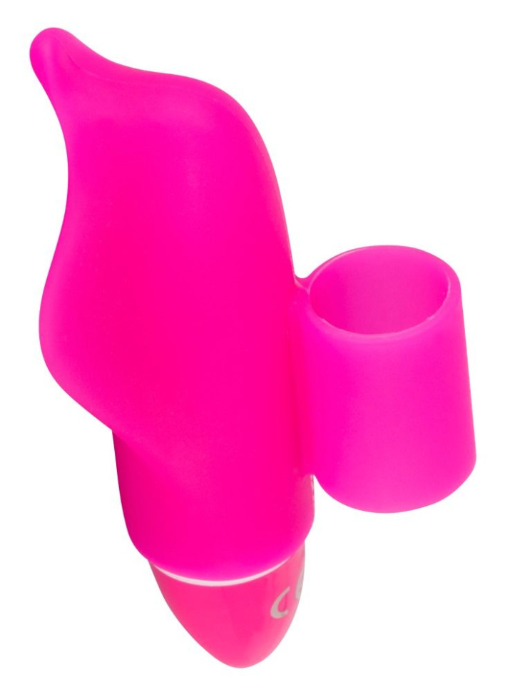 Розовая насадка на палец с вибрацией Little Dolphin купить в секс шопе