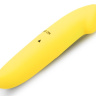 Желтый двусторонний мини-вибратор - 12,5 см. купить в секс шопе