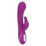 Фиолетовый вибратор-кролик Signature Silicone Thumping Rabbit с пульсирующим воздействием - 22,75 см. купить в секс шопе