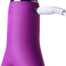 Фиолетовый вибратор с ресничками Anita - 18 см. купить в секс шопе