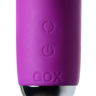 Фиолетовый вибратор с ресничками Anita - 18 см. купить в секс шопе
